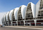 A lightweight roof with a leaf-shaped structure has been added to the Beira-Rio Stadium ahead of the 2014 FIFA World Cup