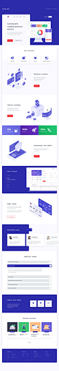 UI/UX design сryptocurrency wallet | Landing page : An online wallet interface was developed,consisting of 10 pages. The whole designis adaptive and well displayed on mobiledevices.