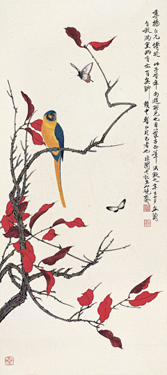 季子乌采集到国风花鸟人/山水古画