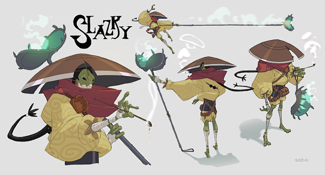 Slazky concept. Char...