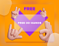 Free 3D HANDS ICONS