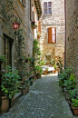 Cobblestone Street, Italy
