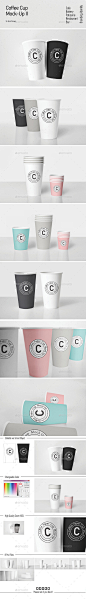 Coffee-Cup-Mock-Up-II
一次性纸杯VI展示样机 PSD智能贴图模型效果素材贴图