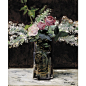 Artwork by Édouard Manet, Vase of White Lilacs and Roses, Made of Oil on canvas