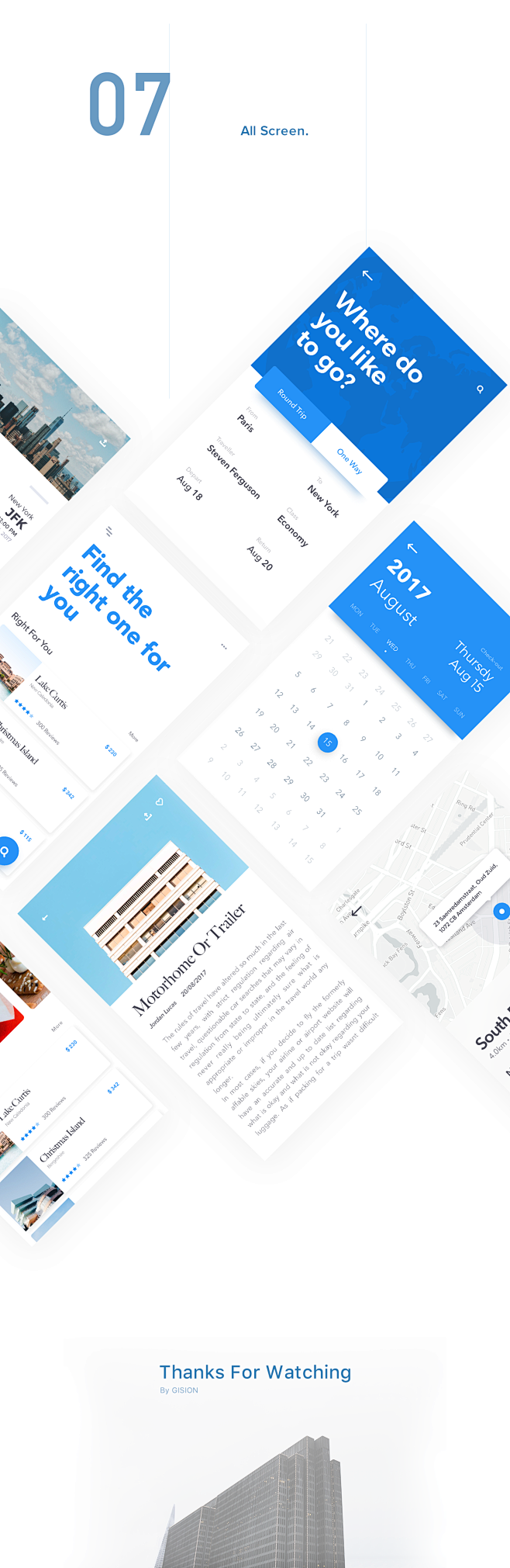 Travel App Design