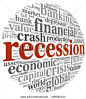 Recession and crisis concept in word tag cloud on white background - stock photo #采集大赛#