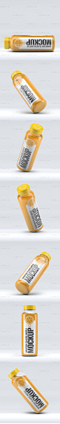 E111包装智能贴图样机模板果汁塑料瓶饮料罐效果模型展示PSD素材-淘宝网