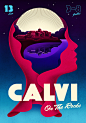 Calvi On The Rocks 2015 : Artwork for music festival 'Calvi On The Rocks',held for one week each summer on the Mediterranean island of Corsica. The imagery is inspired by the Bay of Calvi where the main venues are located.