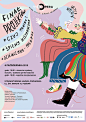 Off Opera 2018 Posters : Set of posters for the Festival Off OperaThe Festival's goal is to popularize opera and classical music by local events and workshops for adults and children.Every year another color is the main theme for the festival - this year 