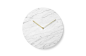 Marble Wall Clock by Norm Architects #white #architects #marble #norm #clock #minimalist