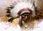 旅美画家 Z.S.LIANG 和他的印第安人油画（1）_追寻者_新浪博客