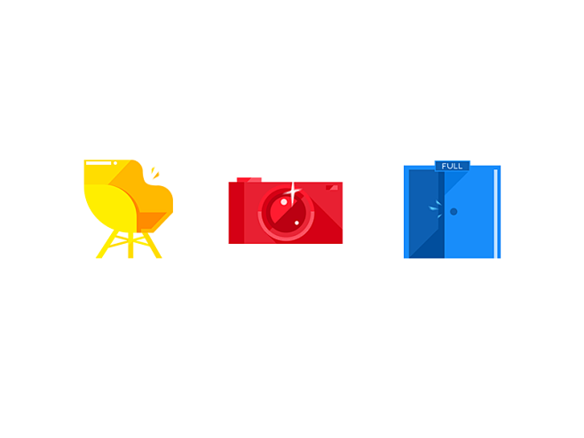 Solid color icons