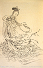 蔡岚（1917-1991）《人物国画微展》浙江钱塘人。蔡嵐先生為人撝謙藴藉，處世淡泊冲和，有風人之遺。年甫十三即從師習畫，矻矻垂六十餘載。後專工傳统工筆人物，初從改七薌、任伯年、費丹旭入手，上溯唐宋諸家，先生作畫，心閑手暢，兎起鶻落，寓剛健於柔韌，極世態於毫末，展轉随形，氣王神完。