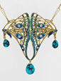 cgmfindings: “ double butterfly wings Art Nouveau pendant necklace c.1900 ”: 