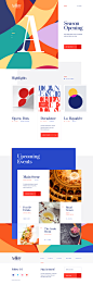 Music web site design ui ux opera ballet