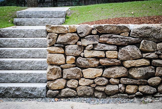 stacked fieldstone r...