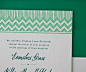 Letterpress Wedding Invitations | Classic Chevron Design | Bella Figura Letterpress