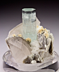 Beryl var. Aquamarine with Quartz & Albite from Pakistan
by Dan Weinrich