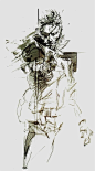 Metal Gear Solid, Big Boss by Yoji Shinkawa: 