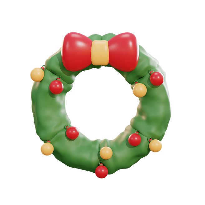 Wreath - 20款3D矢量圣诞节插...