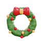 Wreath - 20款3D矢量圣诞节插画图标素材下载 Christmas - 3D Icon Premium Pack .blender .psd .figma