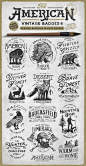 American Vintage Badges 6 : AMERICAN VINTAGE BADGES PART SIX by Opus NigrumInspired by classic American designs of the century comes a new pack of "American Vintage Badges". With different quotes about life and power of nature. Create your own b