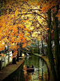 荷兰乌勒得支小镇 初秋的美景  