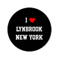 New York: I Love Lynbrook, New York Classic Round Sticker