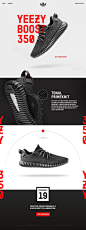 Product page concept for the restock of the YEEZY BOOST 350. By Michael Talese…