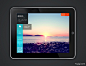 iPad旅游metro风格APP UI设计