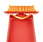千库网_春节中国风古风建筑房檐边框开门红新年_元素编号13373492