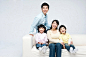 ID:60642大图-韩国温馨幸福家庭组合人像摄影--一家人
