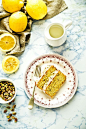 Lemon and pistachio cake: 