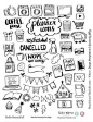 Free Printable Hand Drawn Planner Icons from Plan to Love This Life {store checkout required}