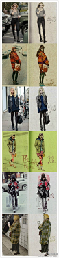 欧美潮时尚：街拍小插画~你喜爱哪一个？