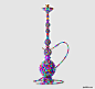 Fun-Hookah : Decorative hookahs made ​​with the use of fluorescent material.