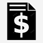 价目表单据美元符号图标 设计图片 免费下载 页面网页 平面电商 创意素材