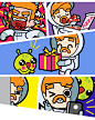 Link app Astronaut 32 stickers set : Stickers set for Link messenger app by IGG. The stickers is made by 32 different emotions.