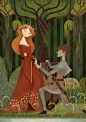 Guinevere and Lancelot, a tale 
by Giada Gatti（Italy）