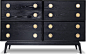 Jonathan Adler Claude Double 8 Drawer Set contemporary buffets and sideboards