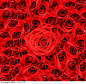 红色玫瑰花背景图片，情人节玫瑰背景底纹花纹图片素材
