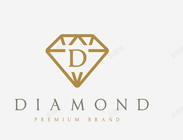 钻石logo矢量图图标