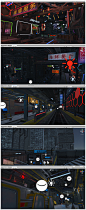 Unity3d 赛博朋克未来科技城市机甲战士场景 3D模型 游戏美术素材 CG原画参考设定