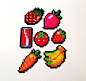 Fruits and vegetables perler beads