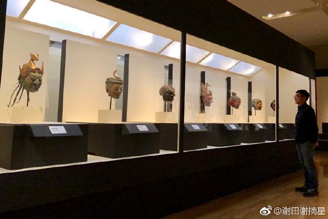 天龙八部面具。东寺特展，东京国立博物馆。...