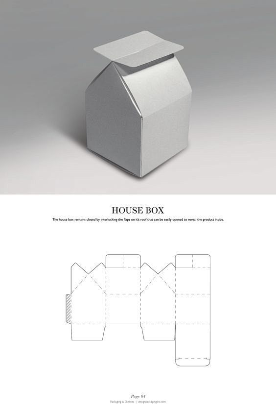 特殊盒型包装设计，附带展开图。实用的设计...