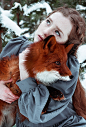 红狐与女孩｜Alexandra Bochkareva镜头里的童话世界 - 人像摄影 - CNU视觉联盟