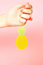 Pineapple Necklace by ILCTropicsShop on Etsy, £18.00