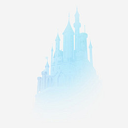 冬季雪景童话城堡免抠图