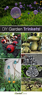 DIY Garden Trinkets • A round-up full of great ideas and tutorials!
